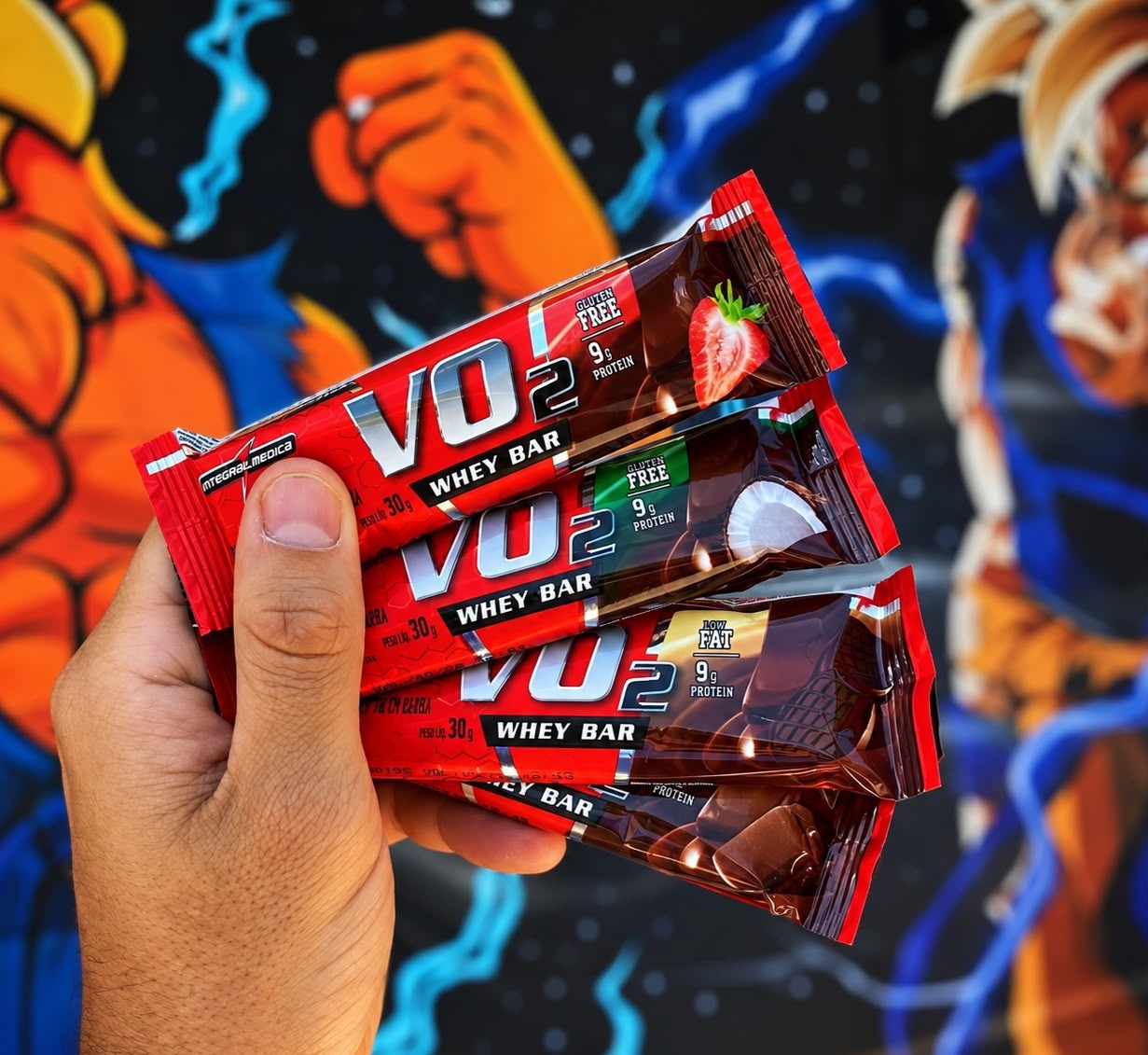 Suplemento Vo2 Whey Bar Chocolate 12 Unidades Integralmédica