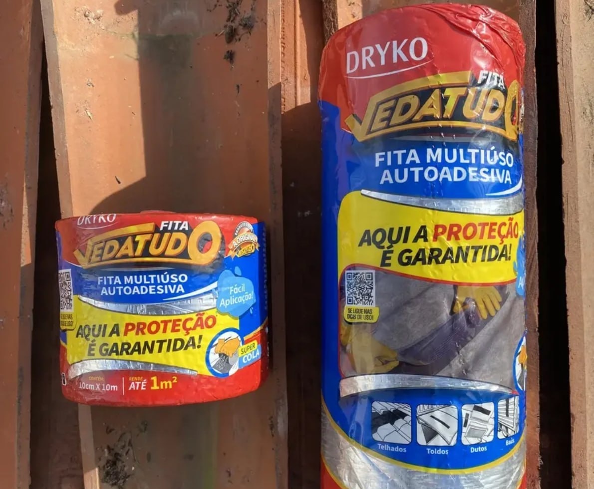 Fita Asfáltica Auto Adesiva Aluminizada 30 Cm X 10 M
