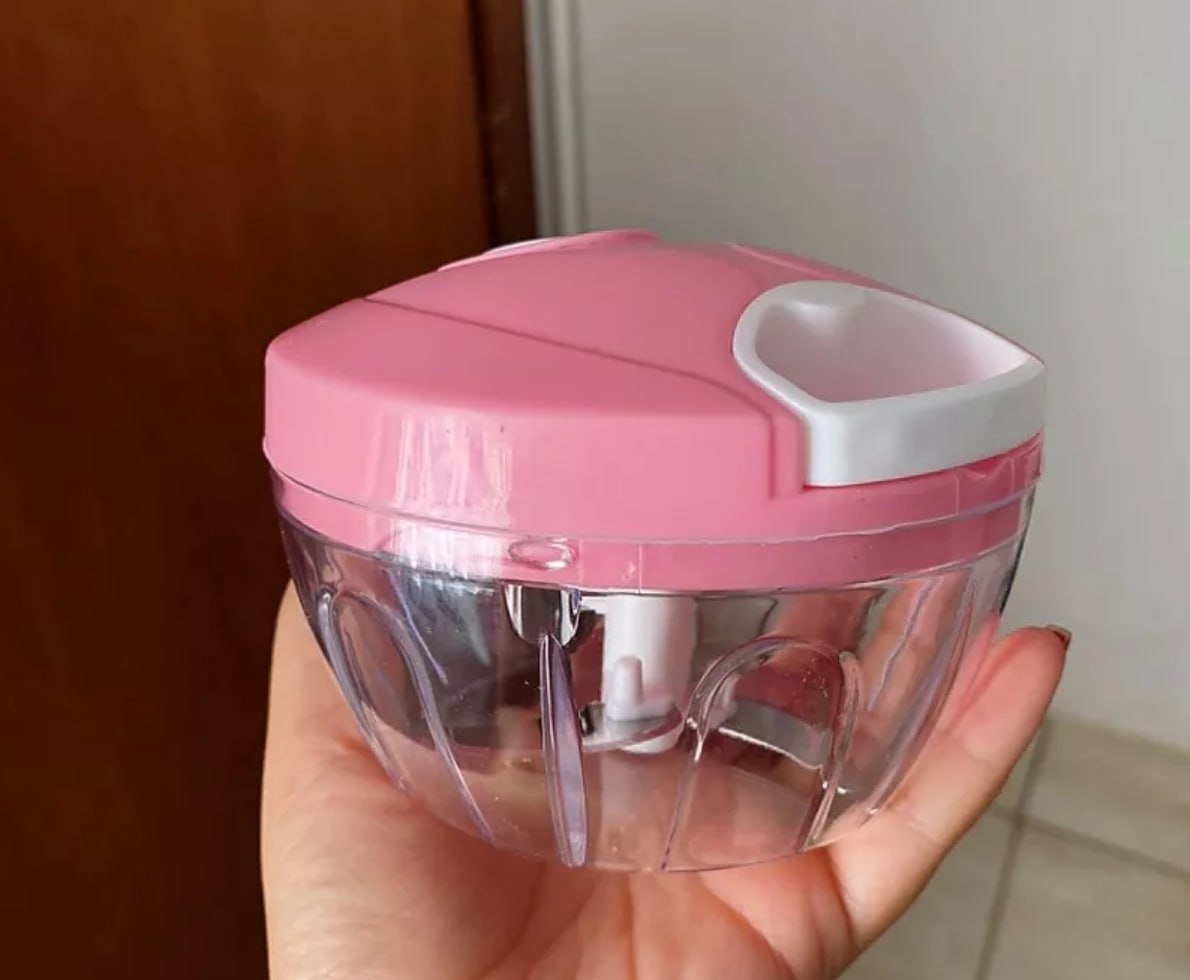 Processador Triturador Manual 400ml 3 Lâminas