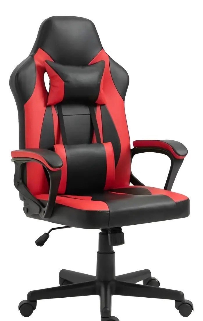Cadeira Gamer Otello 100 Preto e Vermelho Couro Sintético