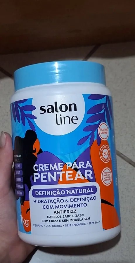 Creme para Pentear Definição Natural Salon Line Cachos 1kg