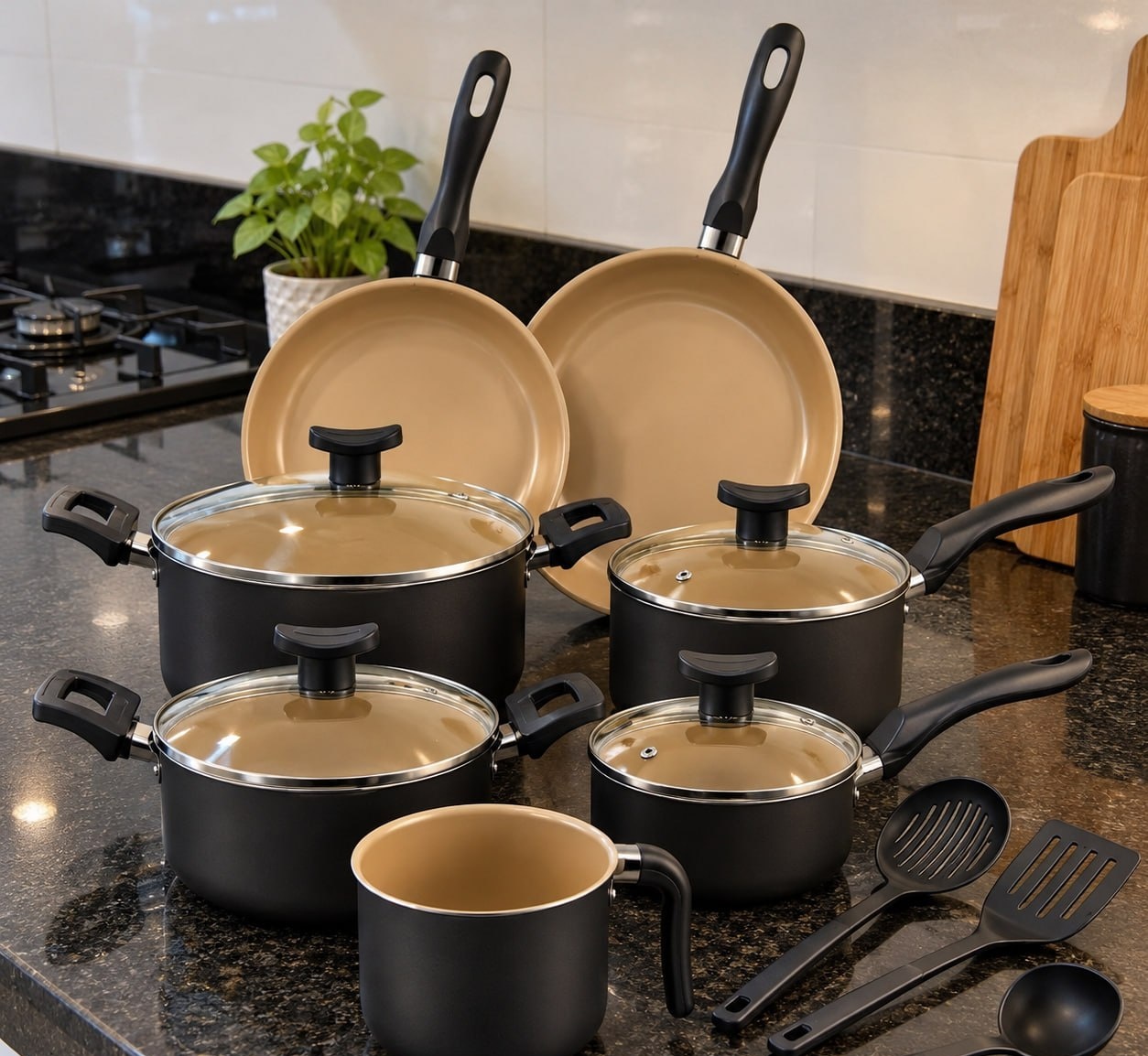 Conjunto Panelas Antiaderente 10 Peças Teflon