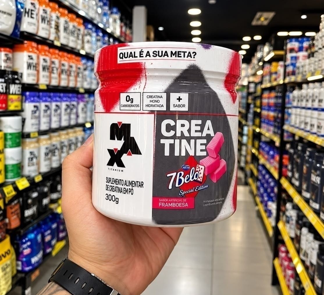 Creatina Max Titanium 7 Belo em Pó 300g