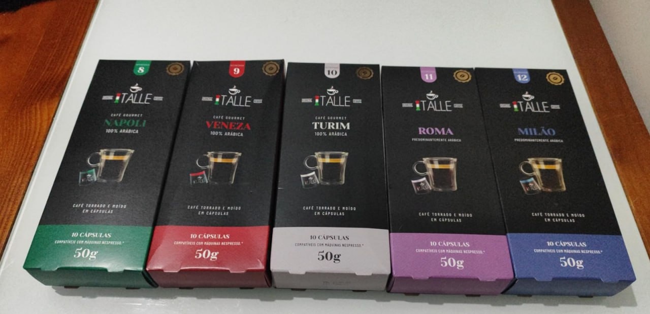 Cafe Italle 50 Cápsulas Compatíveis c Nespresso