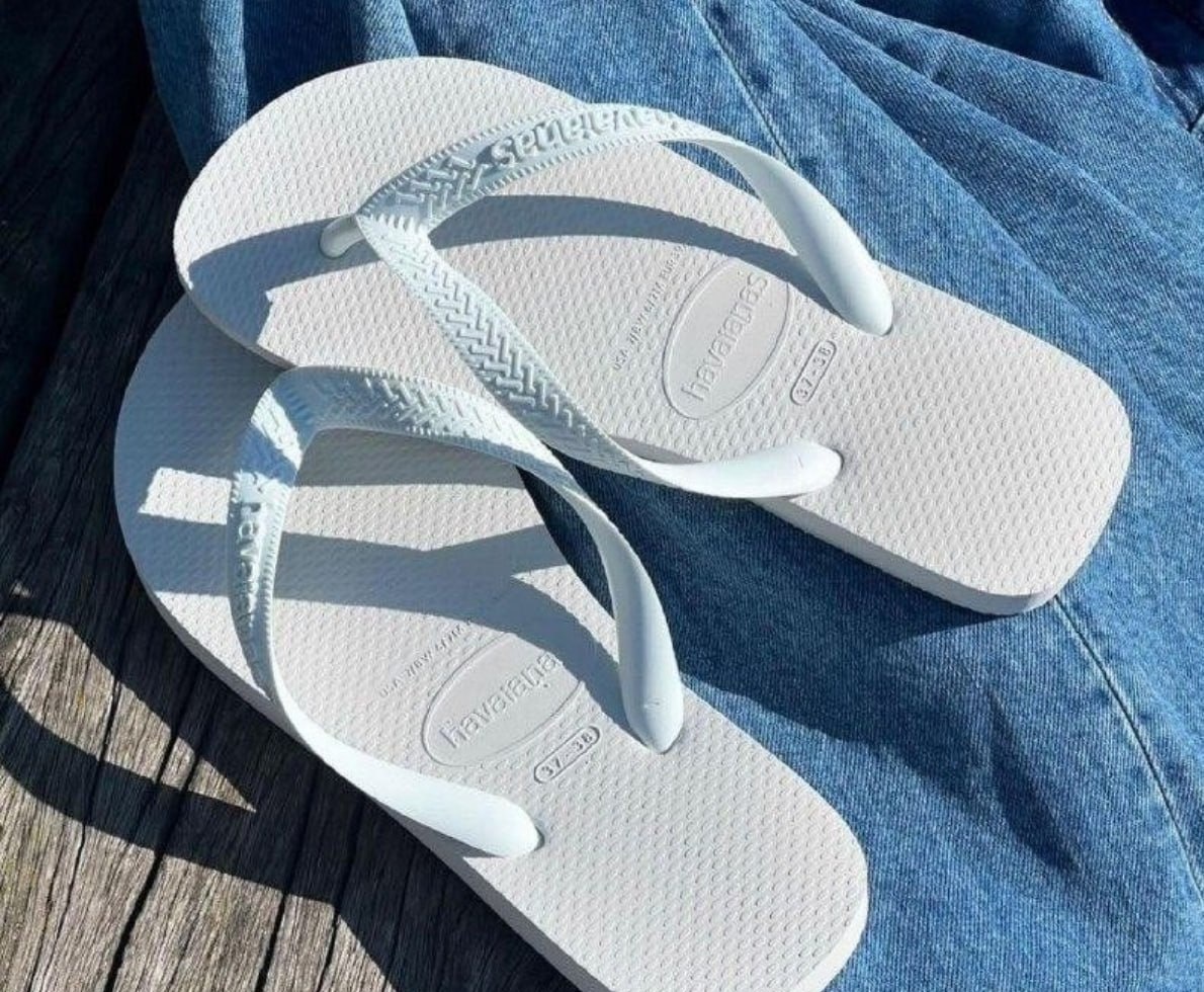 Chinelo Top Havaianas Liso Branco