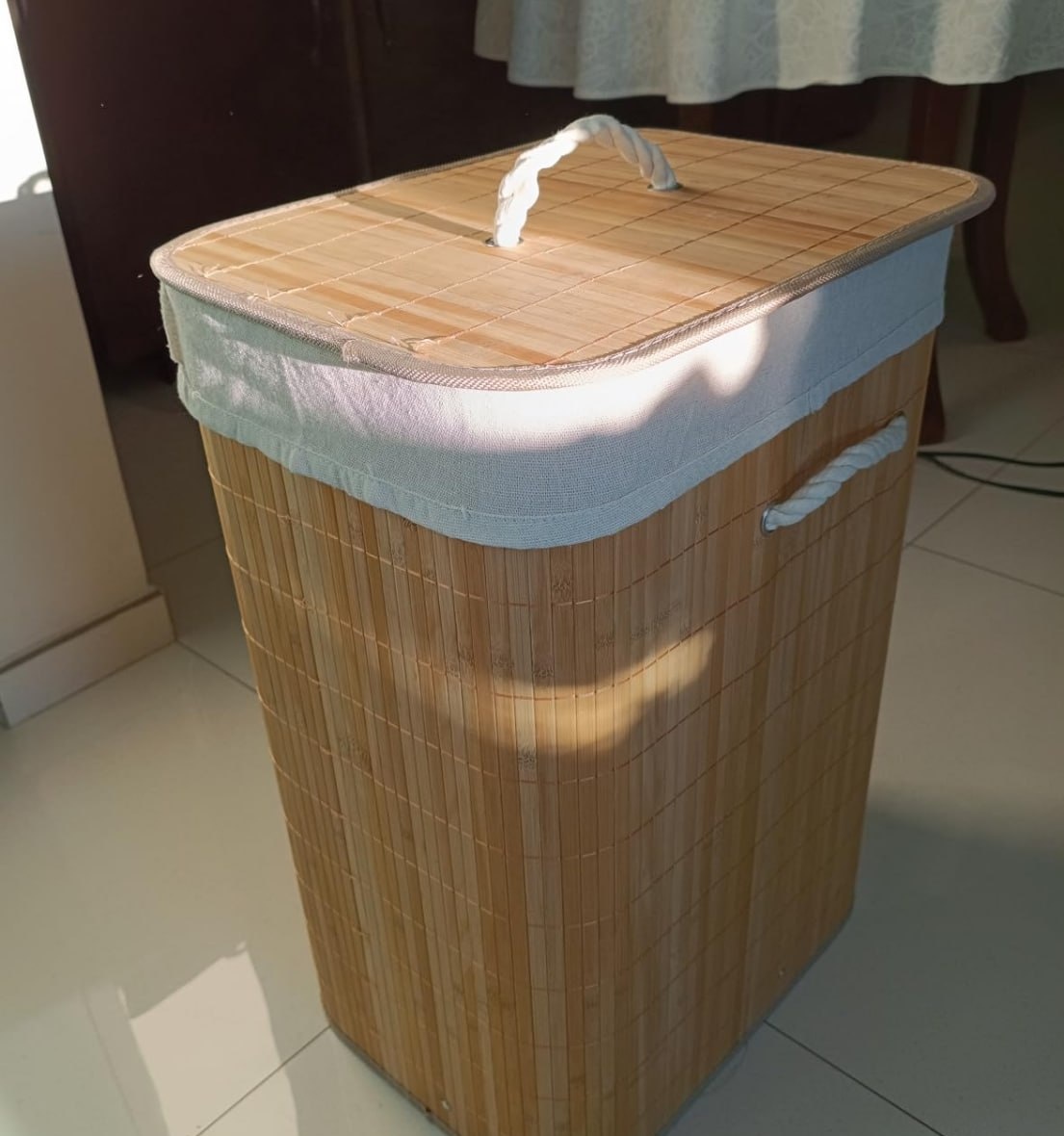 Cesto Bambu Retangular 60L