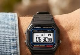 Relógio Casio Masculino Digital Preto de Resina W-59-1VQ