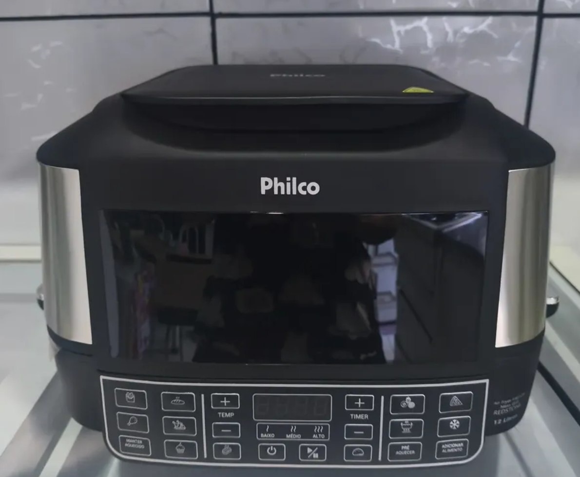 Fritadeira Air Fryer Philco com Acabamento em Inox 12L 127V