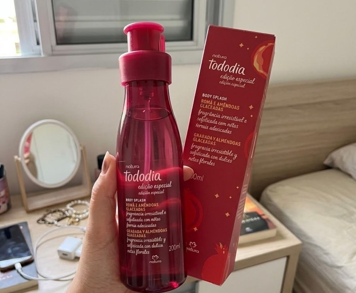 Body Splash Natura Tododia Romã e Amêndoas Glaceadas 200ml