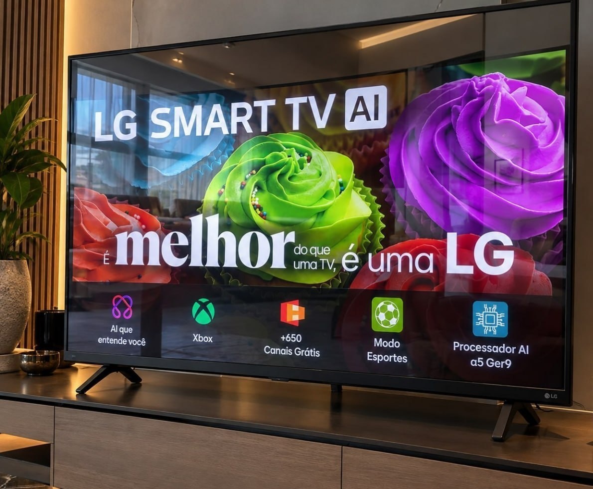 Smart TV HD 32 LG AI 2026 Processador α5 Ger9
