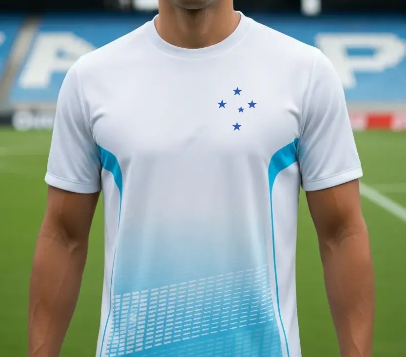 Camisa Cruzeiro Masculina Degradê Oficial Licenciada