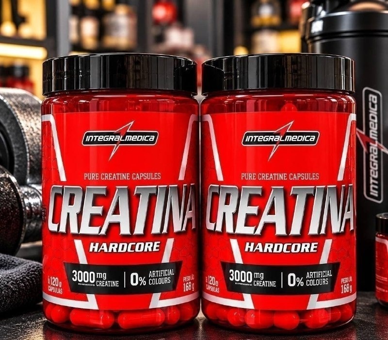 Creatina Hardcore 120 Cápsulas Integralmedica