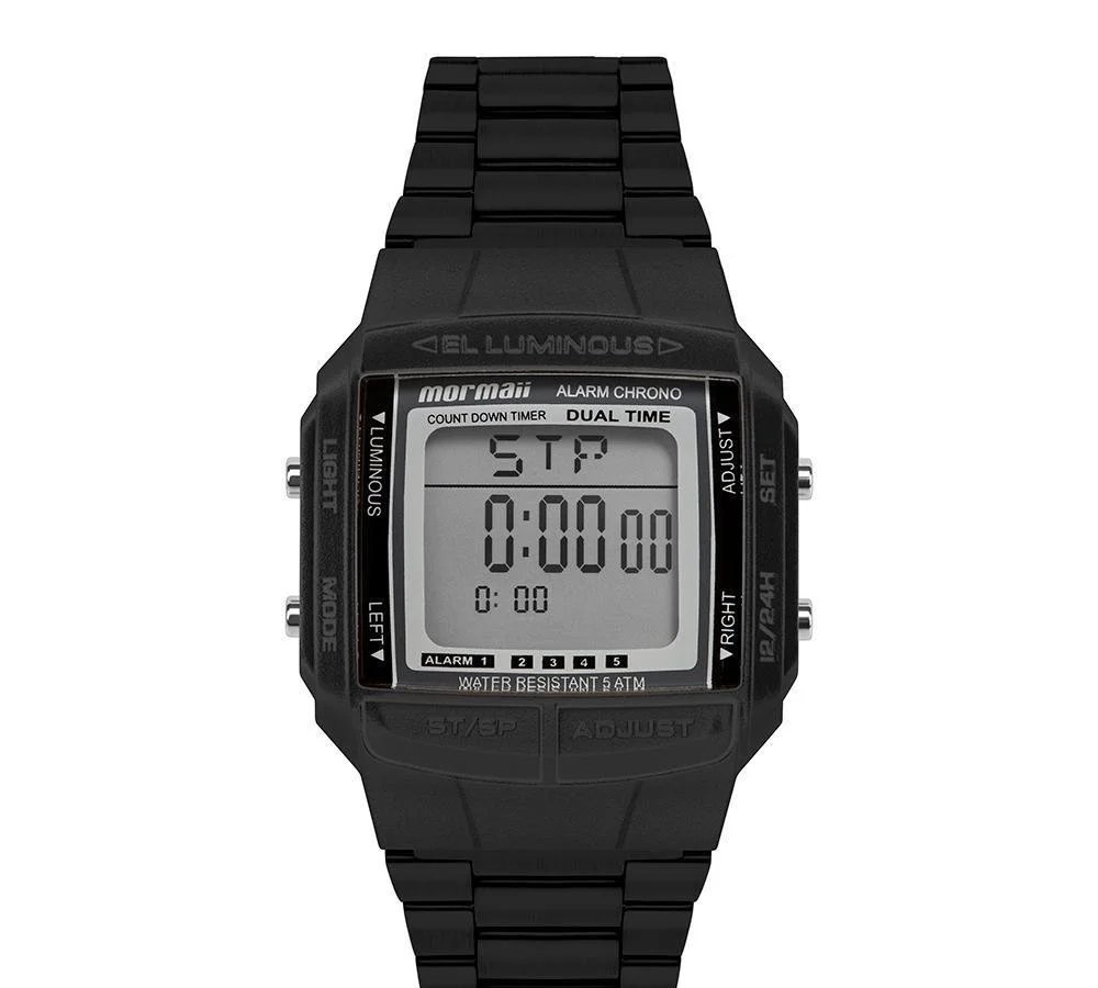 Relógio Mormaii Feminino Vintage Preto - Mo04001c7p