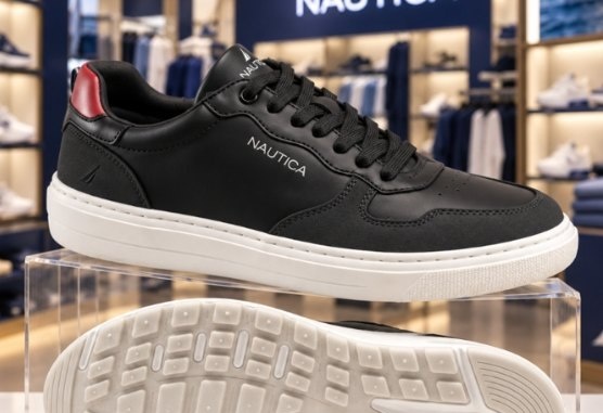 Sneaker Nautica Em Laminado E Sola De Micro Expandido