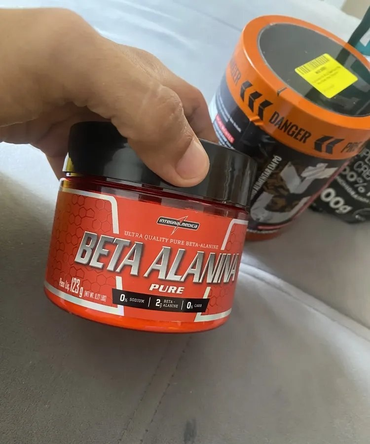 Beta Alanina Pura em Pó 123g Integralmedica