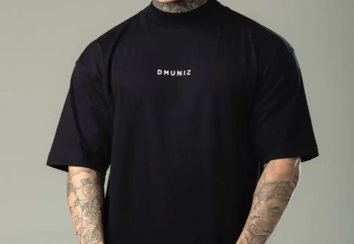 Camiseta Oversized Estampada Dmuniz Camisa Premium