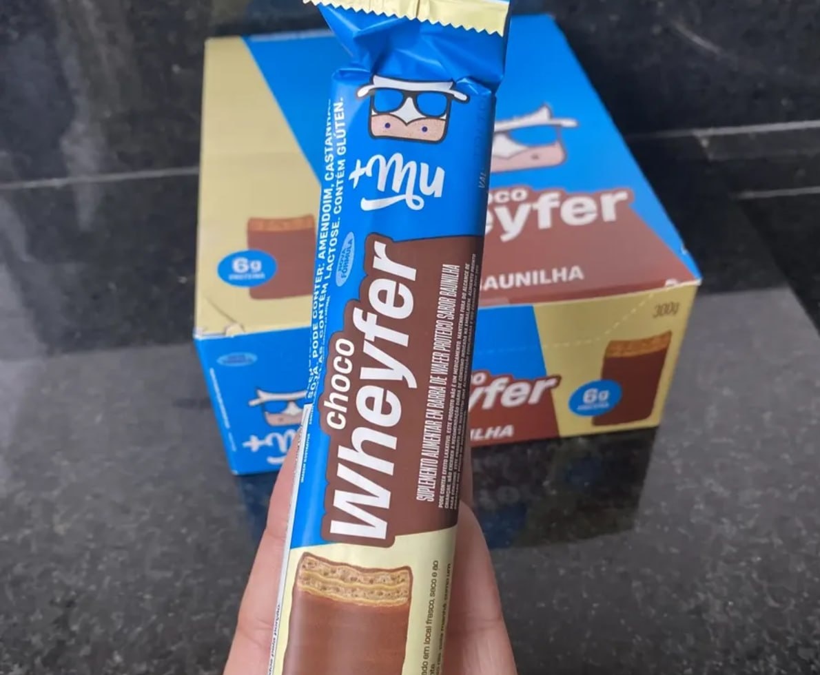 Barra De Proteína Chocolate Branco 12 Un. Mu Chocowheyfer