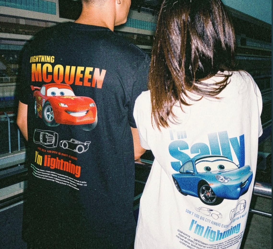 Kit Camiseta Casal Streetwear Carros 2 cores
