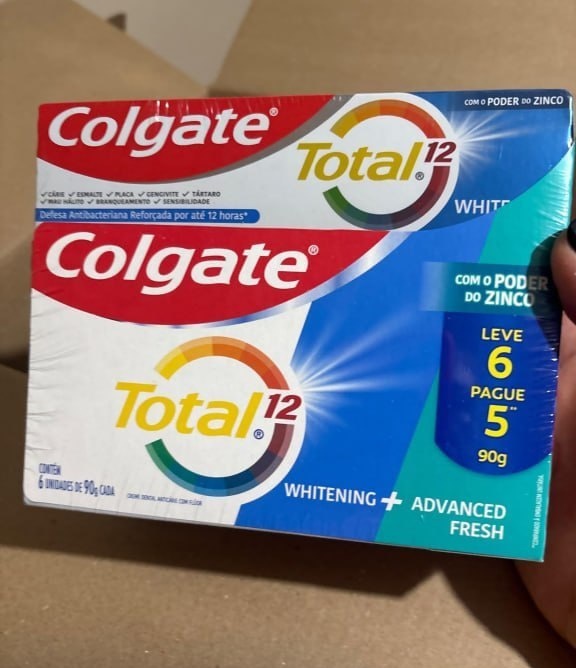 6 Un. Colgate Creme Dental Whitening  Advanced Fresh 90G