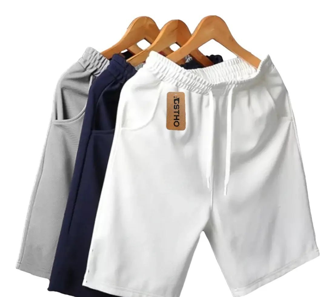 Kit 3 Bermudas Moletom para Academia Moletinho