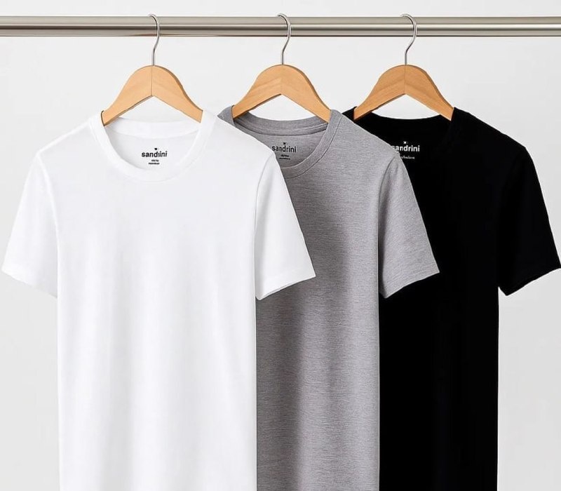 Kit 3 Camisetas Básicas Sandrini Algodão