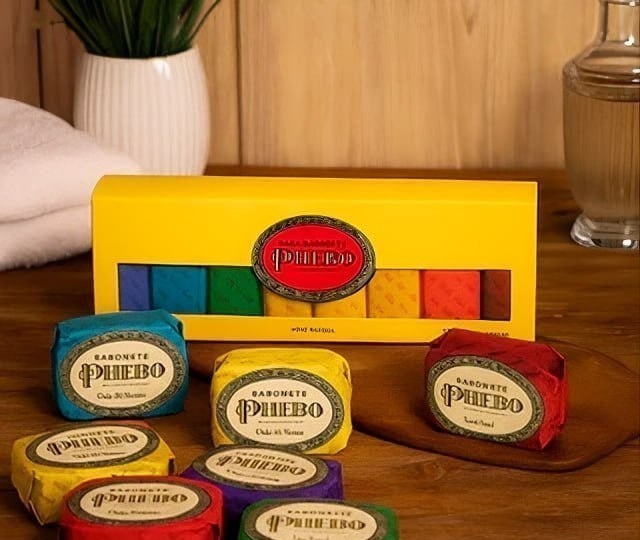 Kit 08 un. Sabonete PHEBO Amarelo 90g