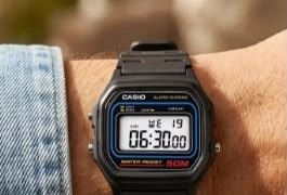 Relógio Casio Masculino Digital Preto de Resina W-59-1VQ