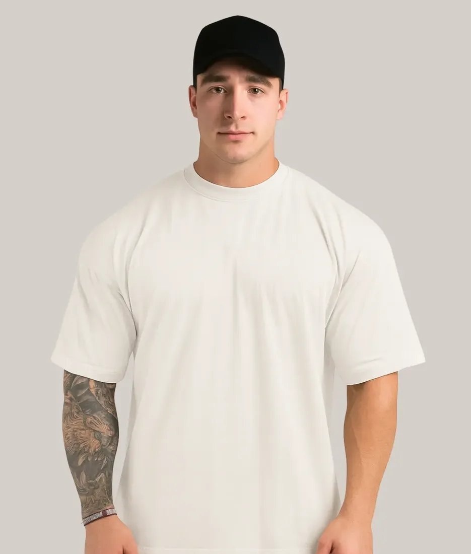 Camiseta Oversized Casual variações de cores disponíveis
