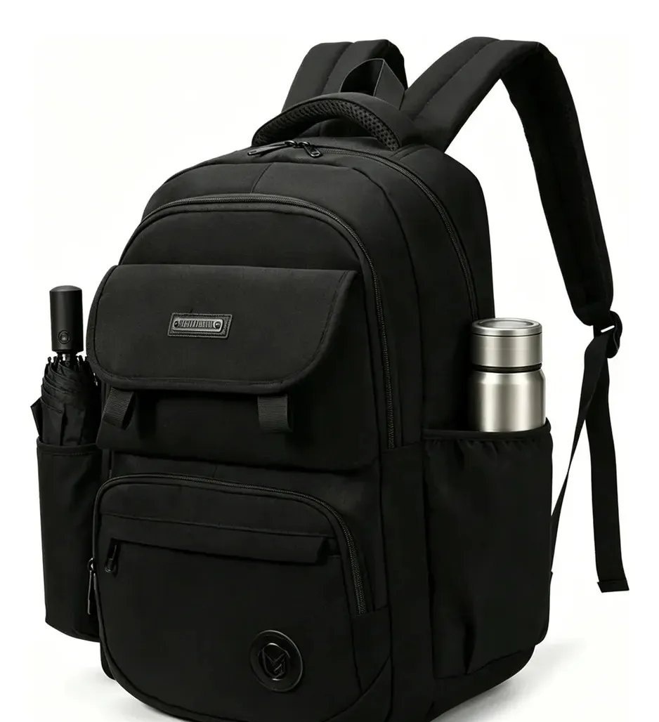 Mochila Reforçada E Impermeável Para Viagem Mochila Preto Liso