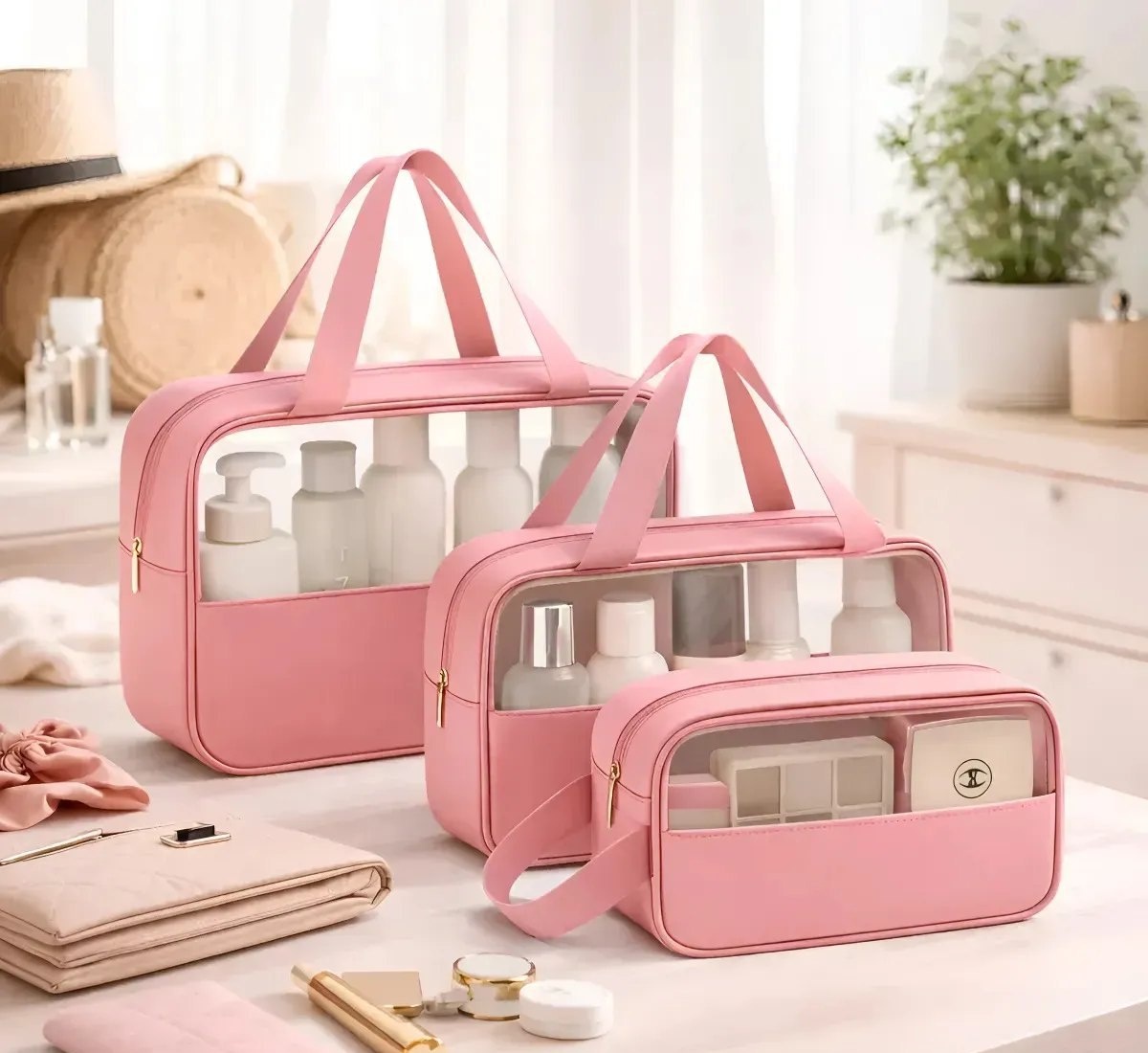 Kit Necessaire 3 Impermeável Organizador
