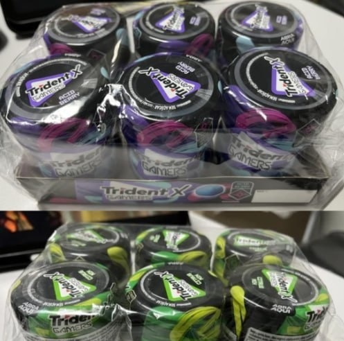 Cx Chiclete Trident X Gamers 6 un. de 48,3g