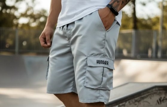 Bermudas Cargo Corta Vento Verão 5 Bolsos Skate