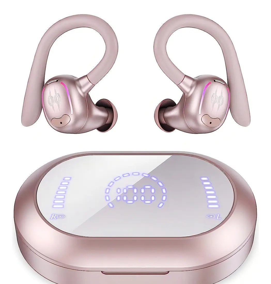 Fone de Ouvido Mertto Sem Fio YYK-635 Rosa Com Bluetooth 5.3 e Microfone