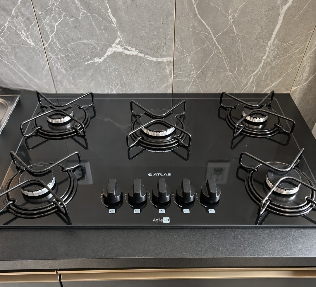 Cooktop 5 Bocas A Gás Atlas Agile Up
