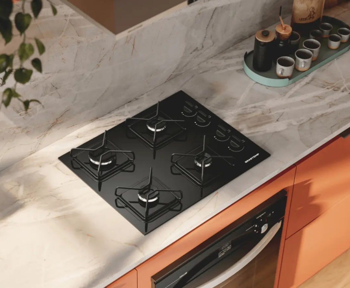 Cooktop Brastemp a Gás 4 Bocas