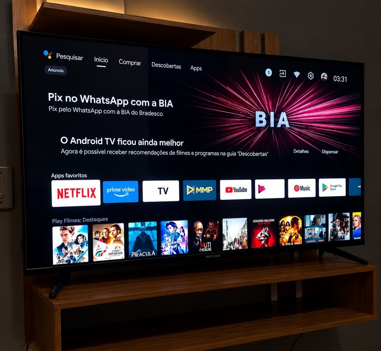 Smart TV AIWA 55 4K Borda Ultrafina Dolby VisionAtmos