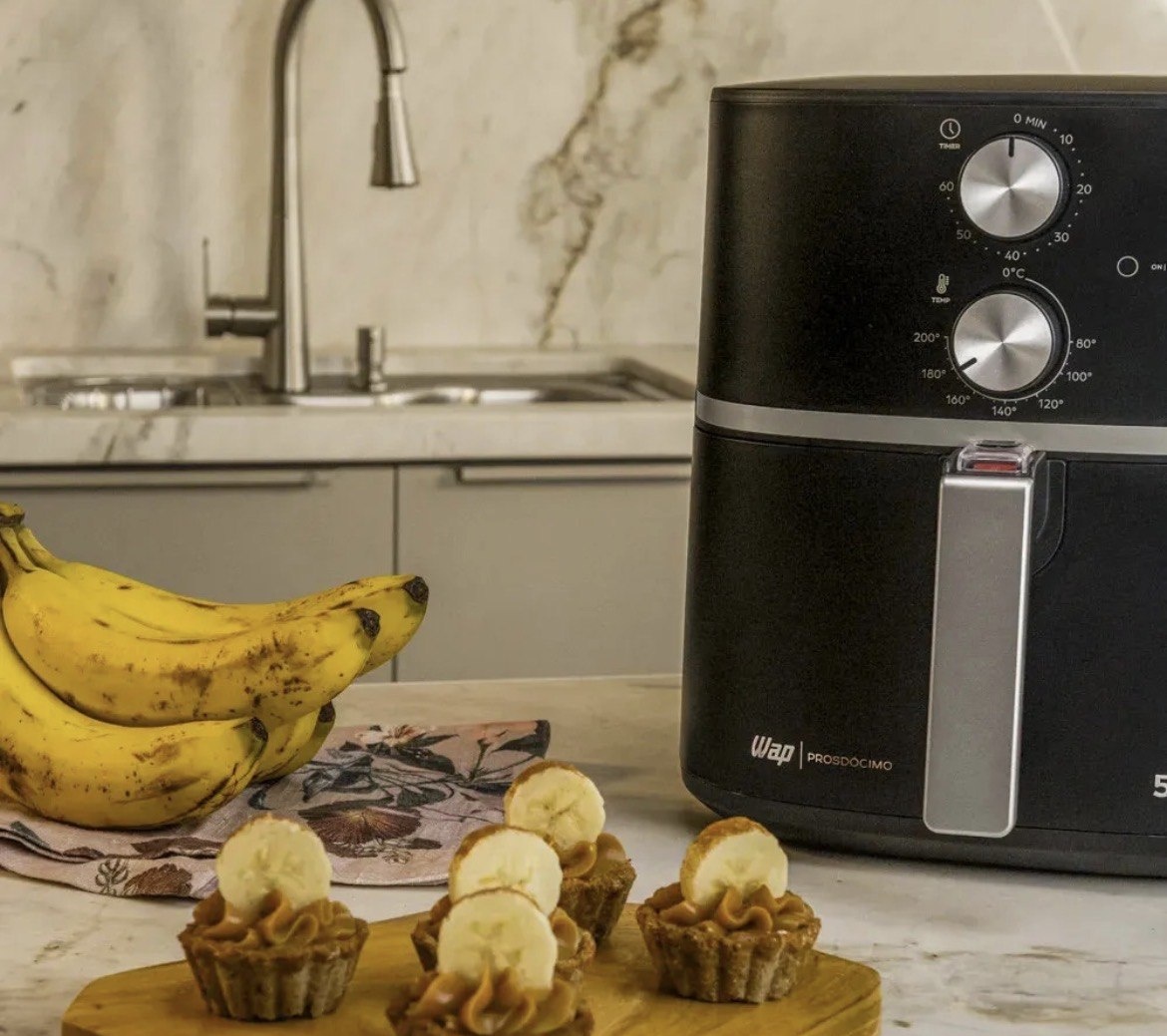 Fritadeira Elétrica Air Fryer Wap Wafg2s 5 Litros Com Revestimento Antiaderente 1500w 220v