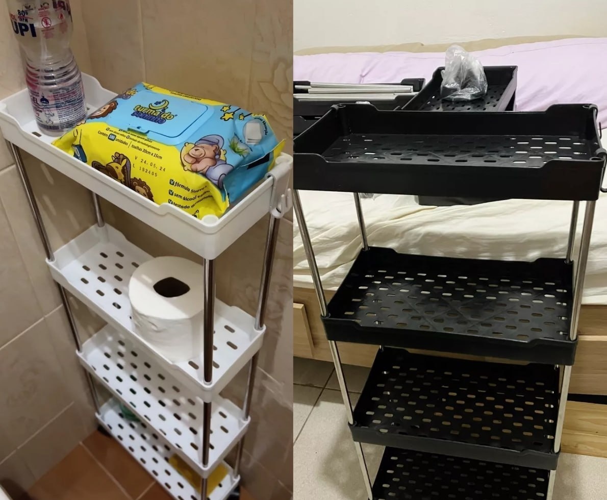 Organizador Móvel Multifuncional com Rodinhas