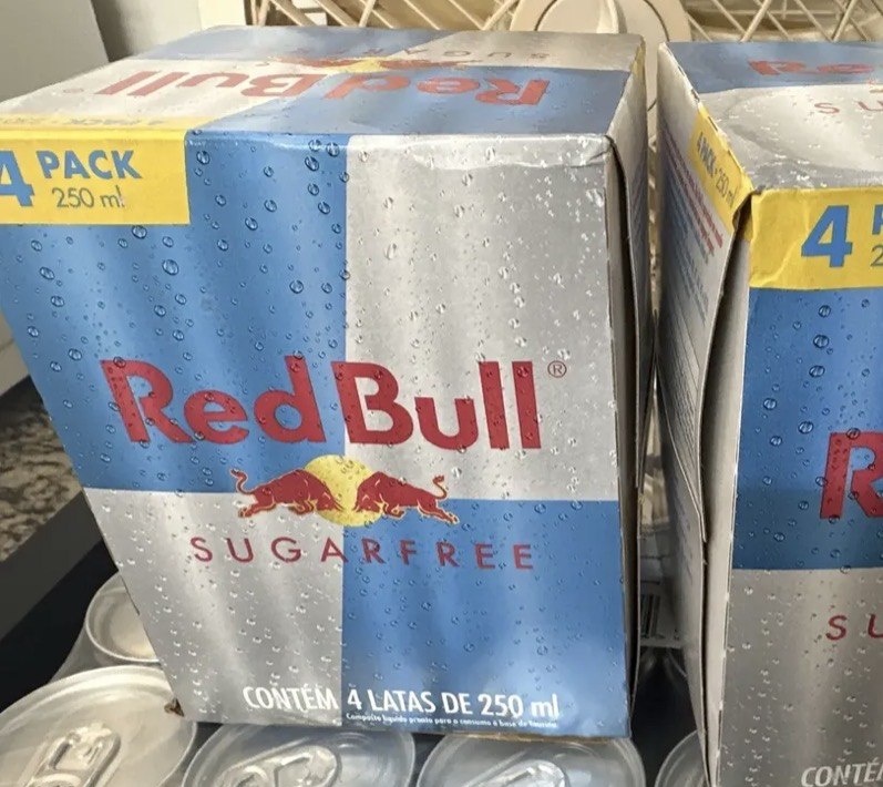 Bull Energético, Sugar Free, Sem Açúcar, 250ml, 4 latas
