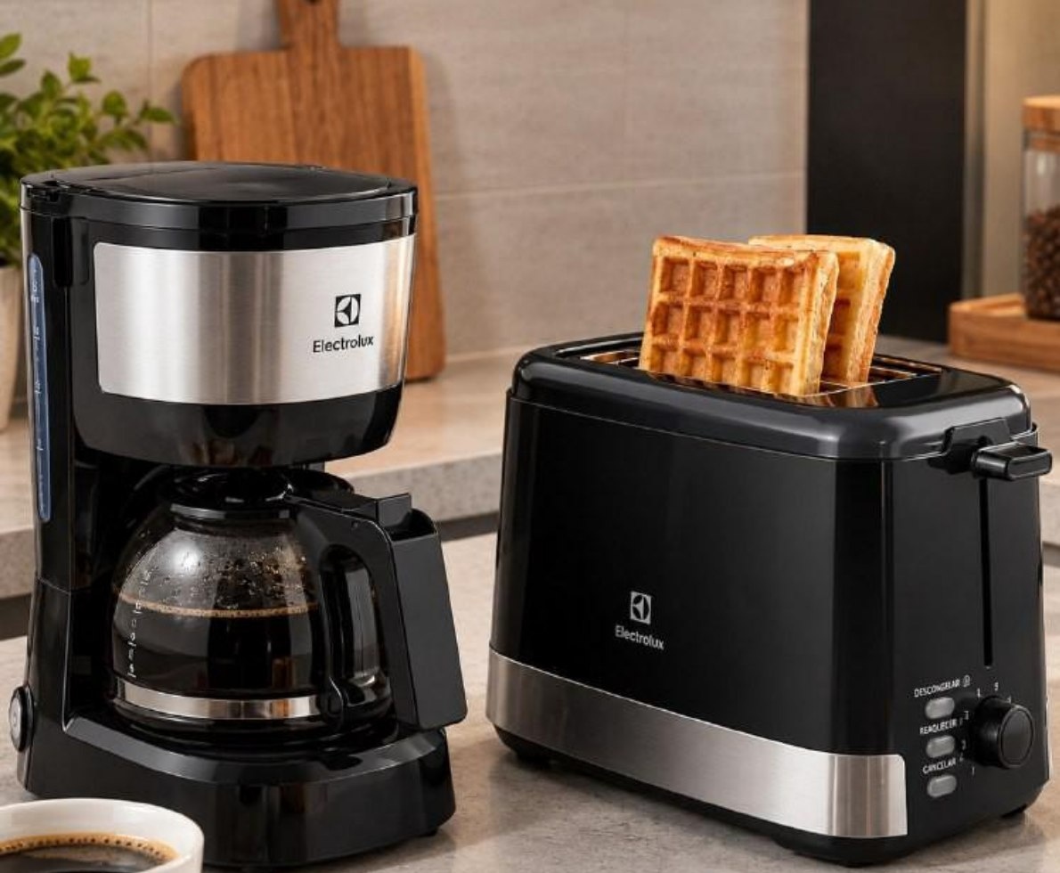 Cafeteira Elétrica Electrolux 15 Xícaras  Torradeira 8 Níveis Efficient 220V