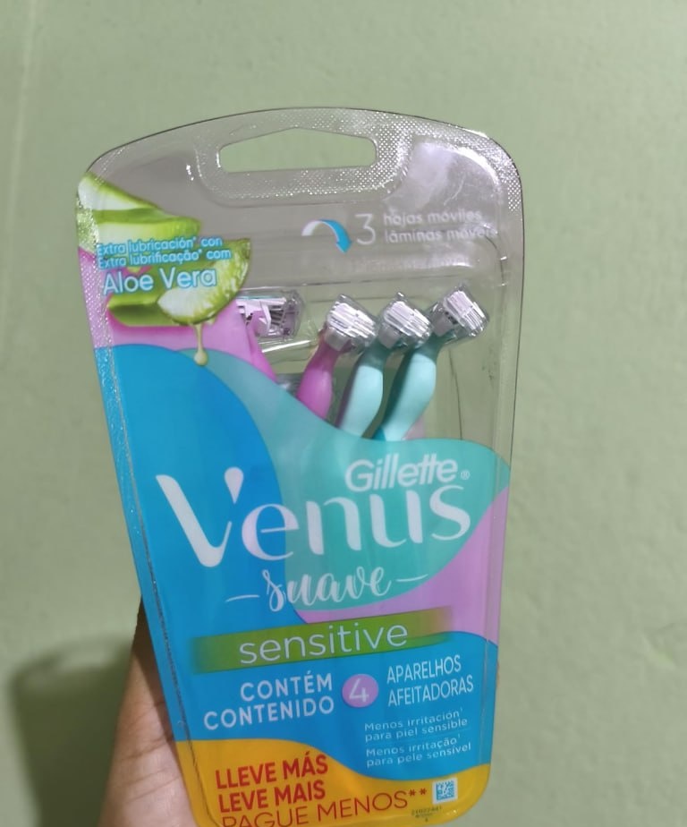 4 un. Gillette Vênus Suave Sensitive