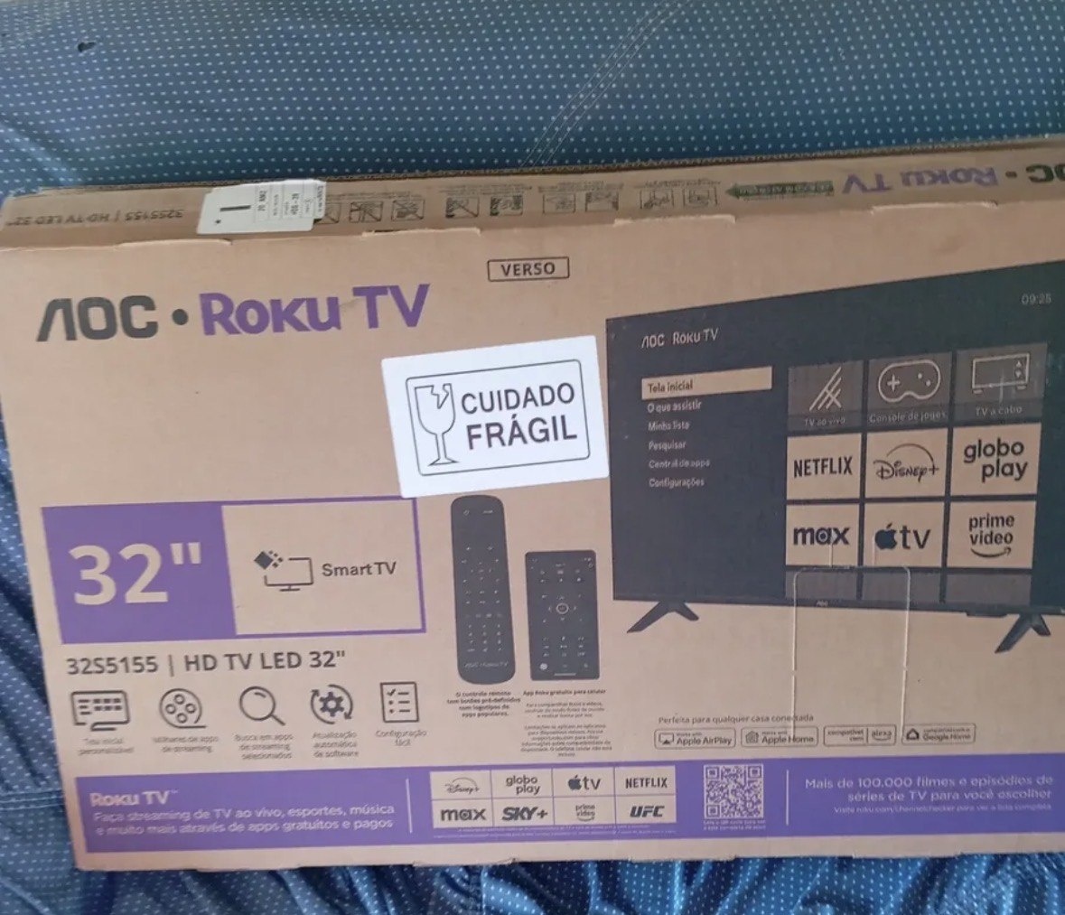 Smart Tv Aoc Dled 32 Wi-fi Roku Tv Quad Core 32s515578g