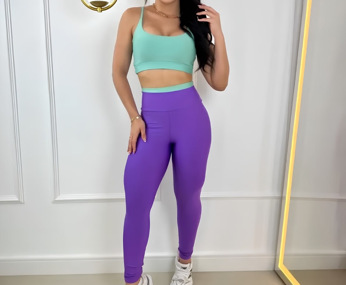 Conjunto Fitness Bicolor