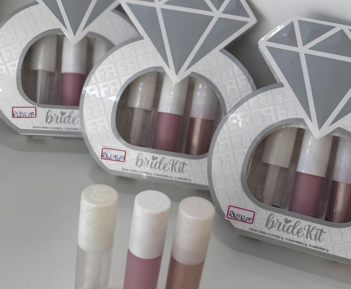 Kit Bride Franciny Gloss Iluminador e Blush