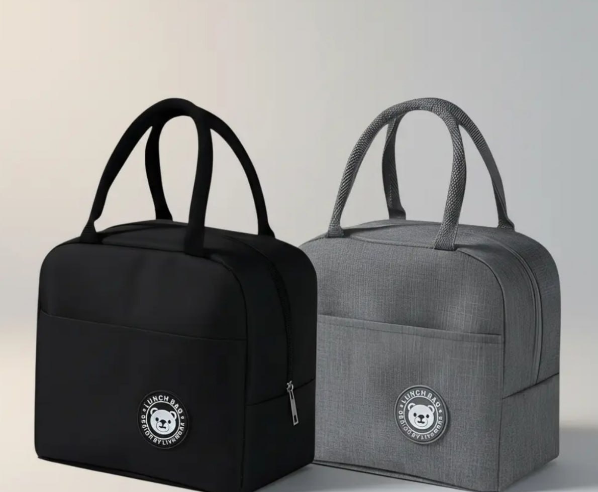 Kit 2 Bolsa Marmita Térmica Lancheira