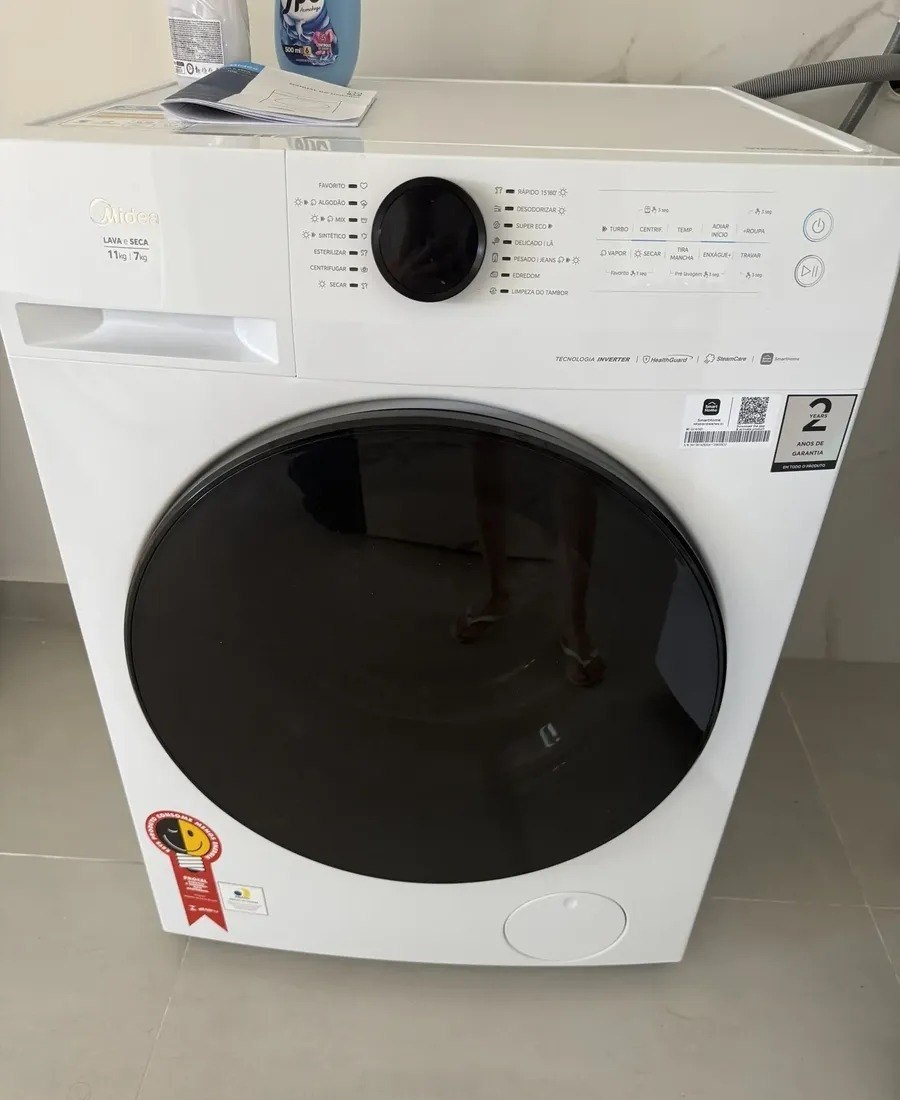 Lava e Seca Midea 11kg Slim Conectada