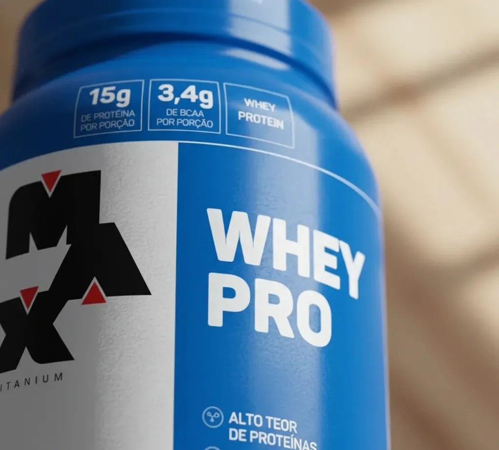 Proteína Max Titanium Whey Pro Concetrado em pó sabor Chocolate x 1kg