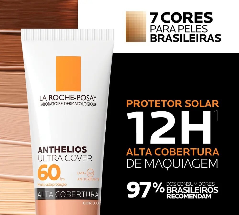 Protetor Solar Facial Alta Cobertura Anthelios La Roche-Posay Cor 3.0 30g