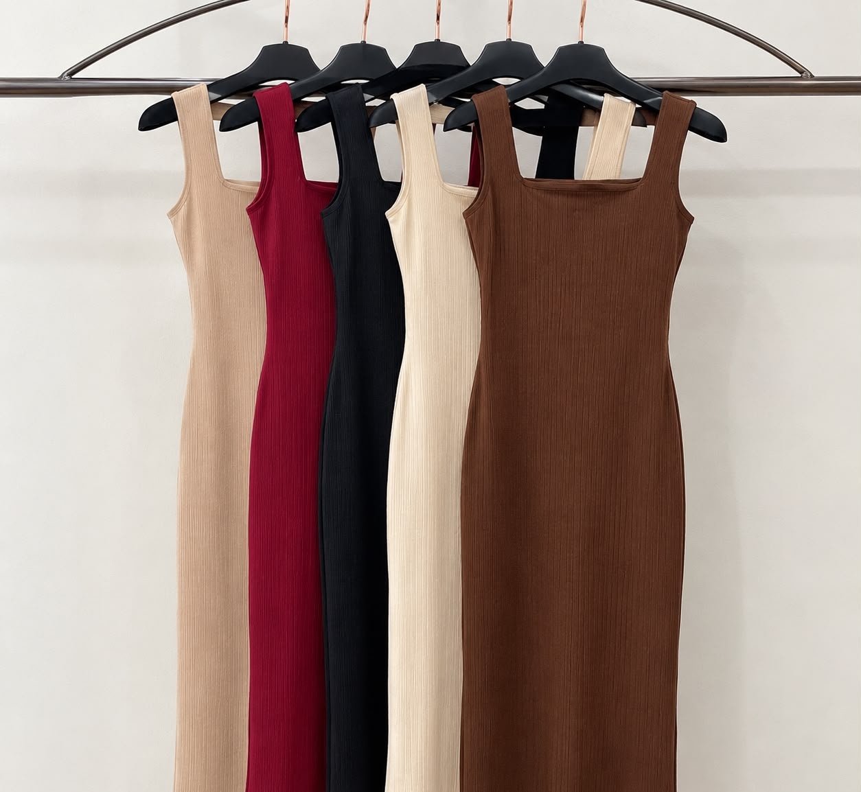 Vestido Longo Casual com Fenda