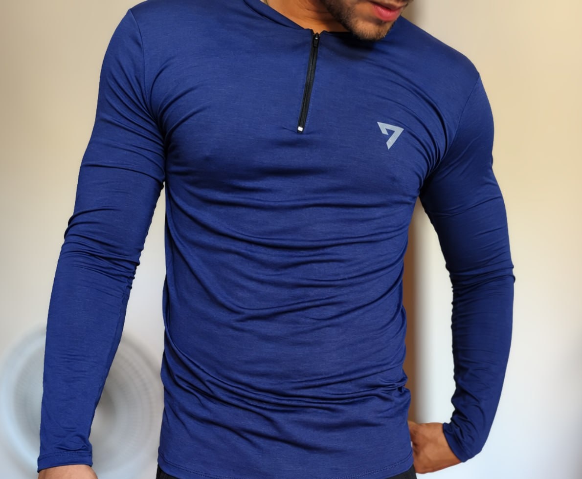 Camiseta Térmica Manga Longa Zíper 3 cores